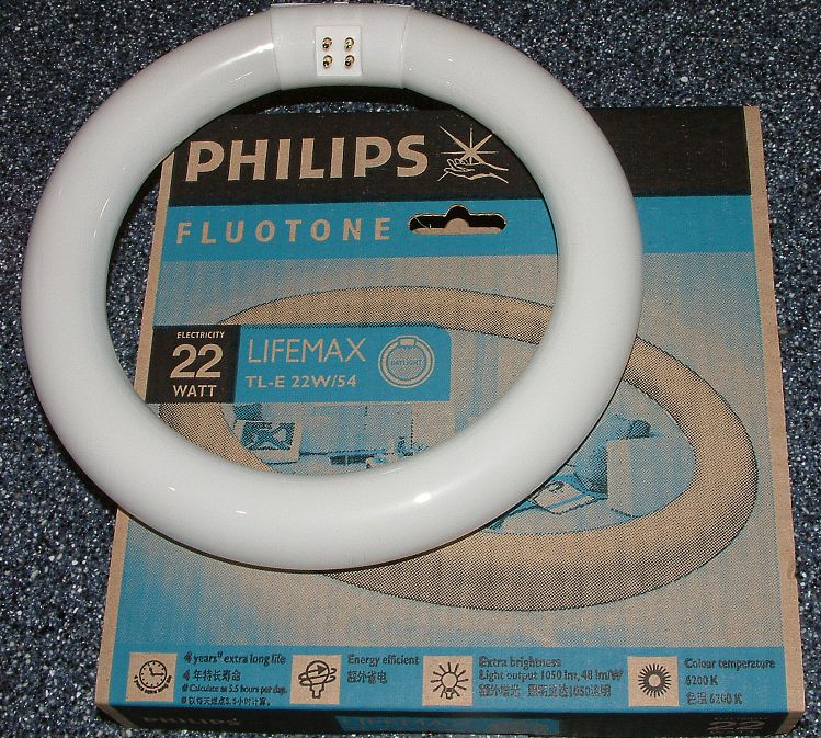 Ersatzr�hre f�r Lupenlampe (Artikelnr. 00000075)
Philips TL-E 22W/54
Farbtemperatur: 6200K