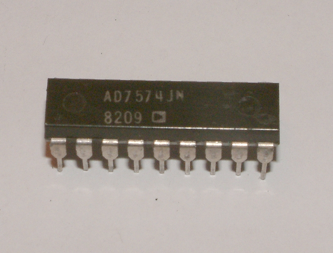 CMOS �P-Compatible 8-bit ADC

FEATURES
8-Bit Resolution
No Missed Codes over Full Temperature Range
Fast Conversion Time: 15�s
Interfaces to �P like RAM, ROM or Slow-Memory
Low Power Dissipation: 30mW
Ratiometric Capability
Single +5V Supply
Low Cost
Internal Comparator and Clock Oszillator