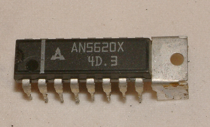 AN5620X
PAL System Color TV Chrominance Signal Processing Circuit

� Incorporating a total chrominance signal processing circuitry for PAL system color TV receivers on a single chip
� Reduction in external components and easier circuit design
� PAL/SECAM compatible receivers can be realized when this circuit is used in combination with the AN5610N and AN5630N
� 12V supply voltage operation