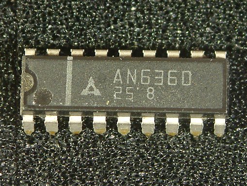 AN6360, AN6360S
VTR Color ACC Circuits

Features:
� The functions consist of:
  ACC circuit
  Balanced modulator
  Burst 6 dB up/down circuit
  Play back amplifier
� Supply voltage either 9V or 12V