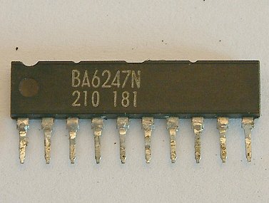 BA6246N / BA6247 / BA6247N / BA6247FP-Y Reversible motor driver

The BA6246N, BA6247, BA6247N and BA6247FP-Y are monolithic ICs incorporating two reversible-motor drivers. The
ICs differ in the control logic and output mode.

* Features
1) Two reversible-motor drivers in each unit.
2) Built-in thermal shutdown circuit.
3) Output voltage can be set arbitrarily.
4) Available in a compact SIP10pin package (BA6246N, BA6247N) or a HSIP10pin package with radiation fins (BA6247).
5) Available in a HSOP25pin surface-mount package (BA6247FP-Y).