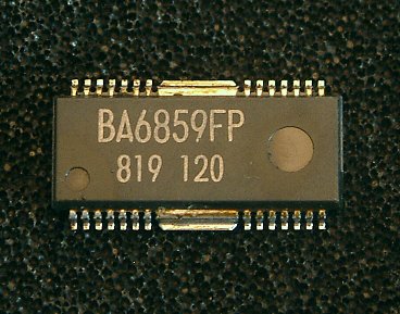 BA6858AFP / BA6858AFM / BA6859AFP / BA6859AFP-Y / BA6859AFM / BA6859AFS   Three-phase motor driver for CD-ROMs

The BA6858A and BA6859A series are ICs developed for CD-ROM spindle motor drives. In addition to the functions
of the BA6849 series, (short brake, reverse-rotation prevention circuit, rotation direction dector, and FG output), the
BA6858A and BA6859A series have a built-in brake mode switching pin. With torque command input, these series are
compatible with the DSP3.3V. In addition, the BA6858A series has an FG composite output.

* Applications
CD-ROM, CD-R, CD-RW, DVD-ROM, and DVD-RAM

* Features
1) Three-phase, pseudo-linear drive system.
2) Built-in power save and thermal shutdown functions.
3) Built-in current limiter and Hall bias circuits.
4) Built-in FG output.
5) Built-in rotation direction detector.
6) Built-in reverse rotation prevention circuit.
7) Built-in short brake pin.
8) Built-in brake mode switching pin.
9) DSP3.3V compatible.