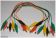 Set aus 10 Kabeln mit Mini-Krokodilklemmen
jew. 2 Kabel in den Farben wei�, gelb, rot, gr�n und schwarz
mit ca. 35cm L�nge
