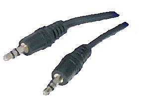 Stereokabel: 2x3,5mm-Klinkenstecker-Kabel
L�nge: 2,5m
Farbe: schwarz
2x 3,5mm-Klinkenstecker